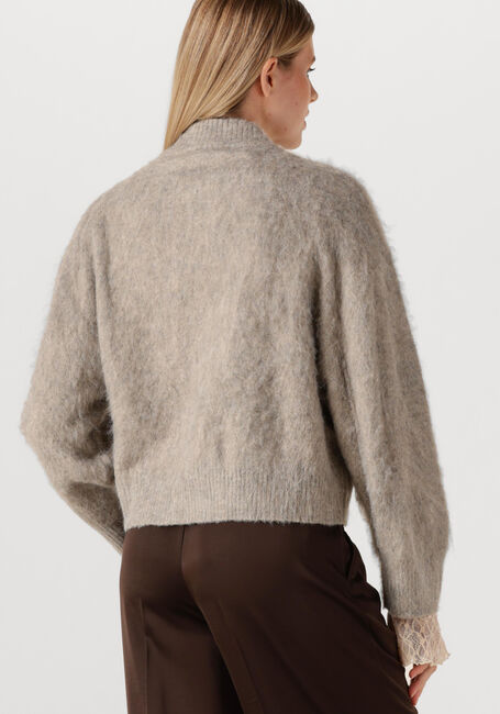 Taupe STUDIO AR Pullover HARPER BRUSHED KNIT - large