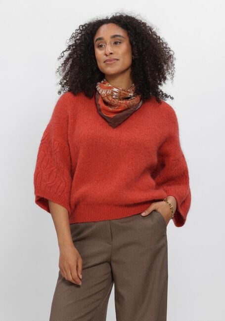 Rote SUMMUM Pullover BOXY SWEATER MOHAIR WOOL BLEND KNIT - large