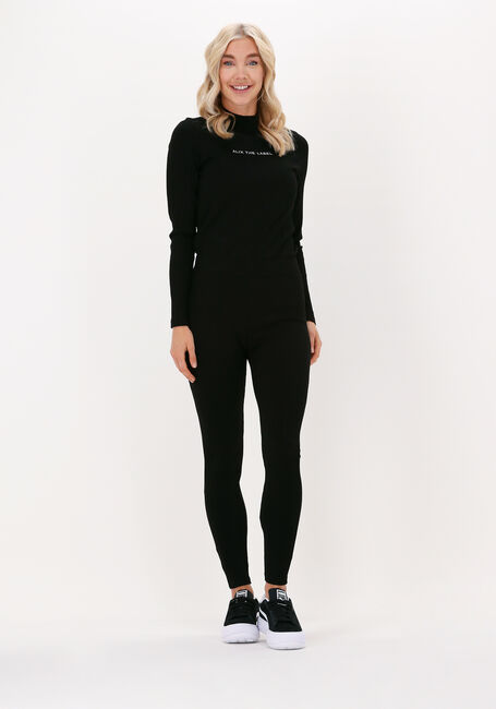 Schwarze ALIX THE LABEL Legging LADIES KNITTED RIB LEGGING - large