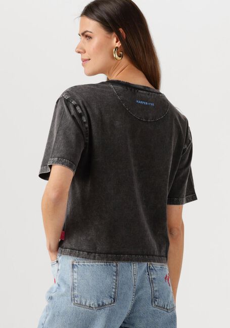 Schwarze HARPER & YVE T-shirt HOTSTUFF-SS CROPPED - large
