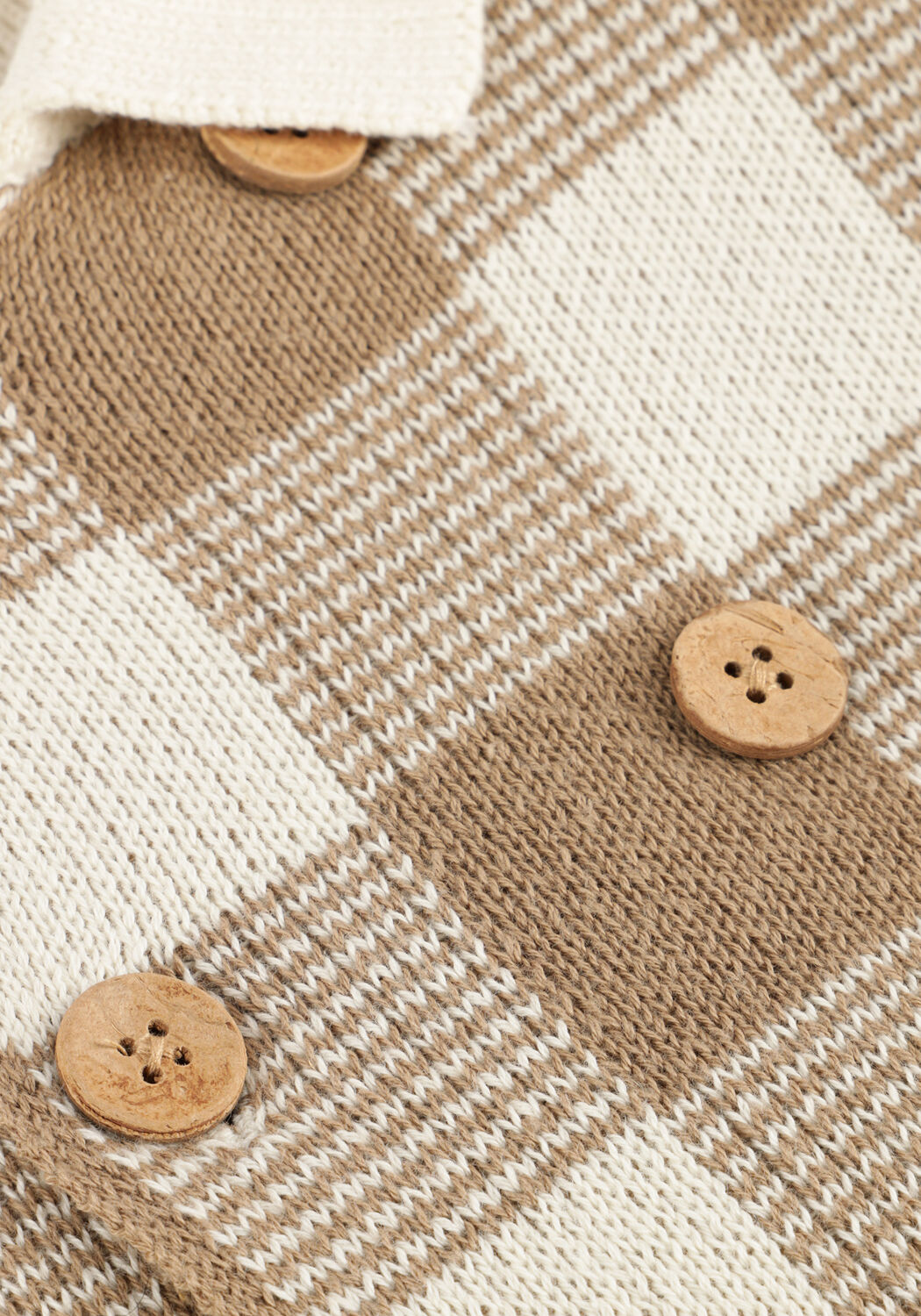 Beige LIL' ATELIER Strickjacke NMMROBO LS LOOSE KNIT CARD LIL - large