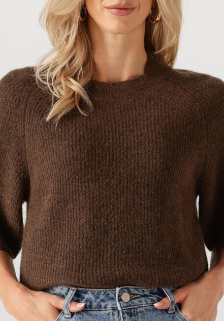 Braune MSCH COPENHAGEN Pullover MSCHMILANIA HOPE 2/4 PULLOVER - large