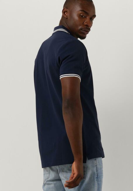 Blaue G-STAR RAW Polo-Shirt DUNDA SLIM STRIPE POLO S/S - large