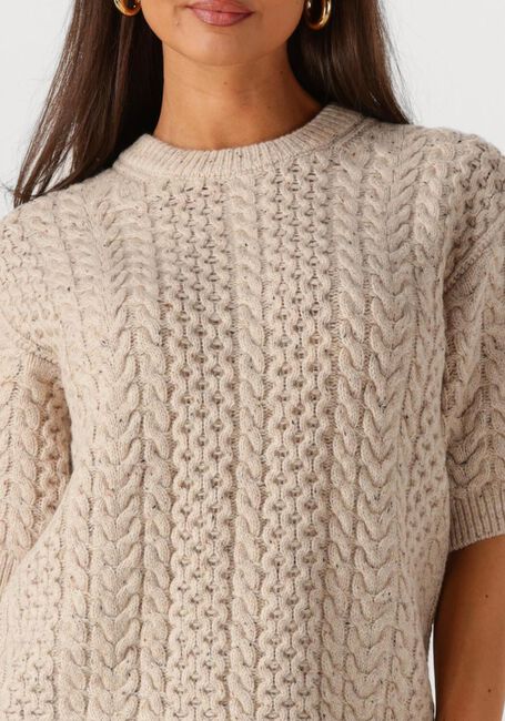 Beige SELECTED FEMME Pullover SLFNELLY 2/4 KNIT O-NECKDA - large