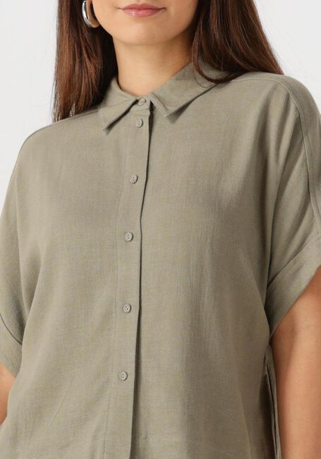 Olive SELECTED FEMME T-shirt SLFVIVA SS CROPPED SHIRT - large