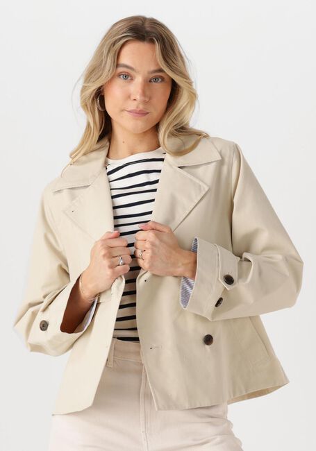 Beige TOMMY JEANS Jack TJW SHORT TRENCH COAT - large