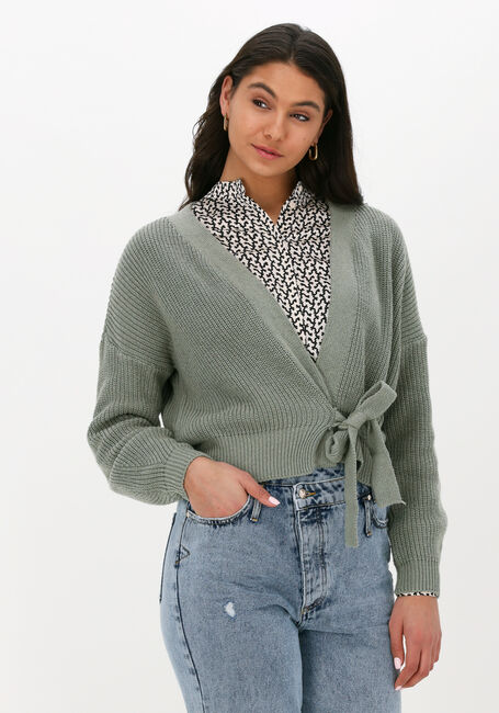 Grüne SIMPLE Strickjacke KNITTED CARDIGAN ROSEY ES - large