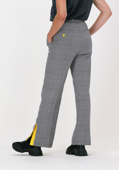 Schwarze ALIX THE LABEL Hose CHECK PANTS - large