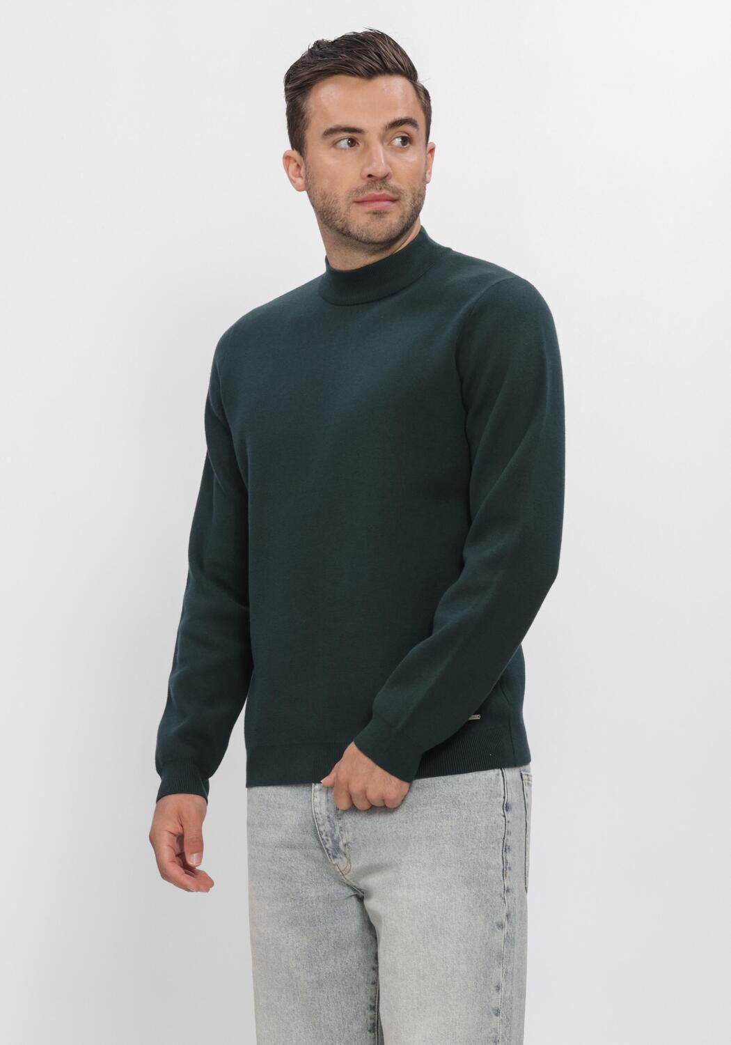 Dunkelgr&uuml;n DSTREZZED Pullover DS_ARCHER MOCKNECK - large