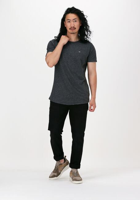 Dunkelgrau TOMMY JEANS T-shirt TJM SLIM JASPE C NECK - large