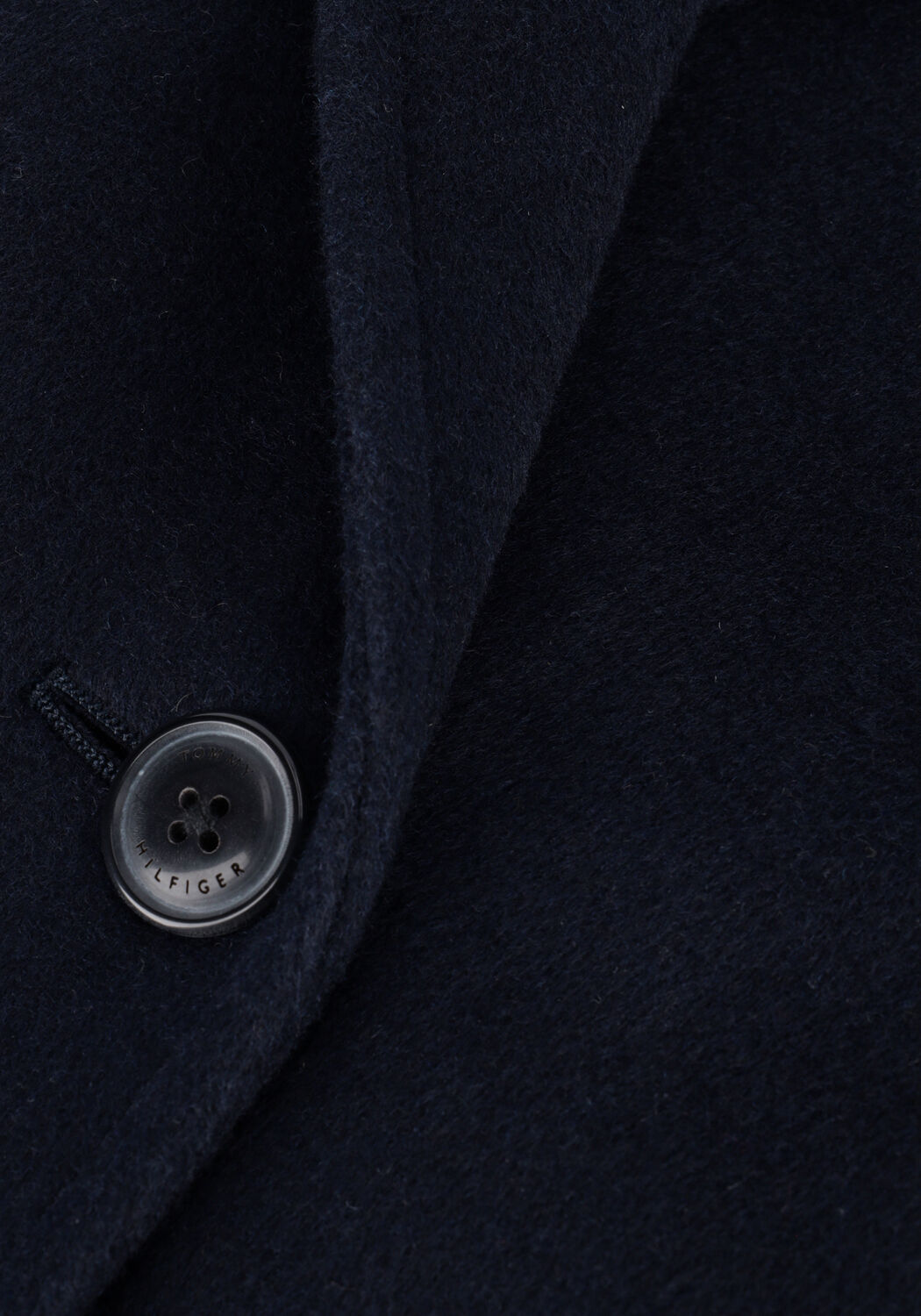 Dunkelblau TOMMY HILFIGER M&auml;ntel WOOL BLEND DB BELTED COAT - large