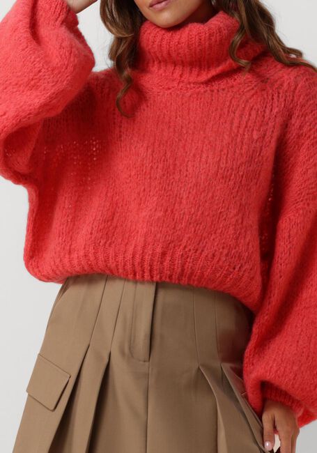 Rote AMERICAN DREAMS Rollkragenpullover PEPPER ROLL NECK CROPPED - large