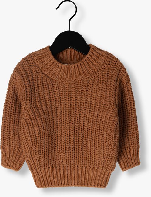 Cognacfarbene QUINCY MAE Pullover CHUNKY KNIT SWEATER - large