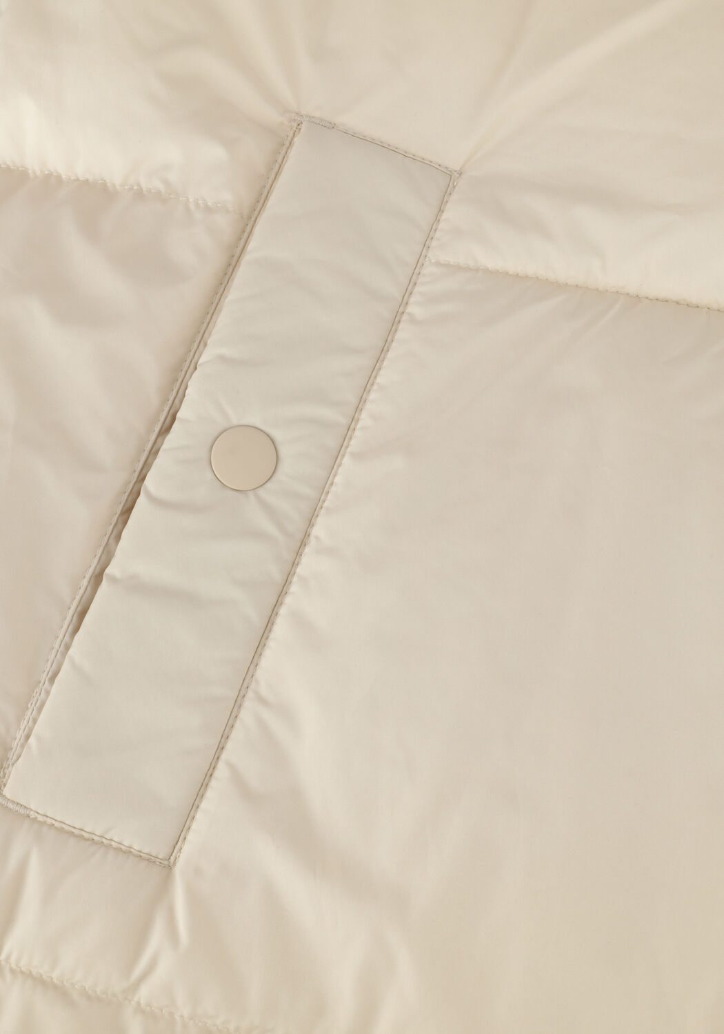 Nicht-gerade weiss NOTRE-V Wattierte Jack PUFFER LONG - large