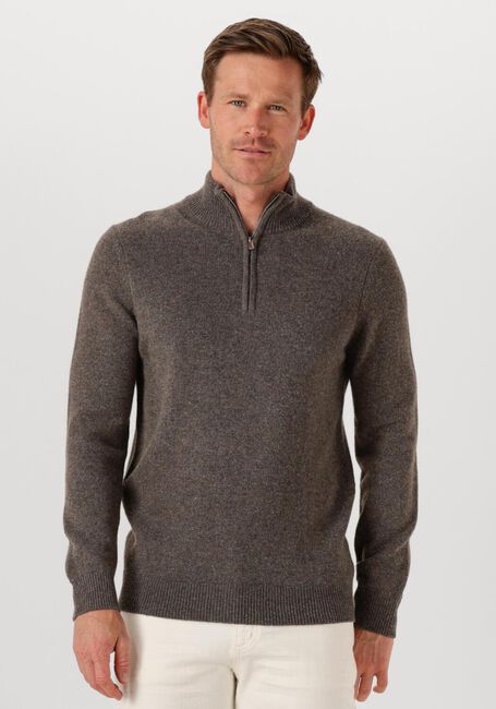 Graue PROFUOMO Pullover PULLOVER HALF ZIP WOOL BLEND - large