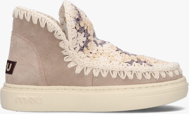 Taupe MOU Sneaker high BOLD CROCHET - large