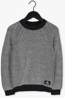 Graue CALVIN KLEIN Sweatshirt TWO TONE BADGE SWEATER - medium