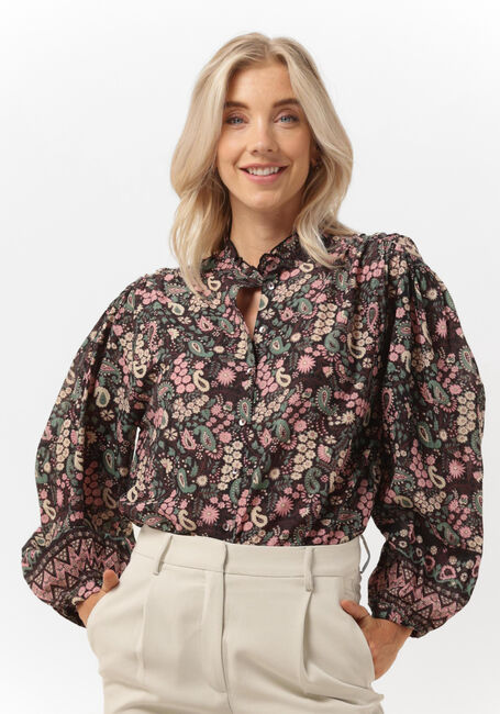 Schwarze ANTIK BATIK Blusen HELENA BLOUSE - large