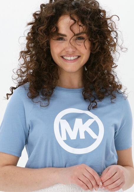Blaue MICHAEL KORS T-shirt CIRCLE LOGO TEE - large