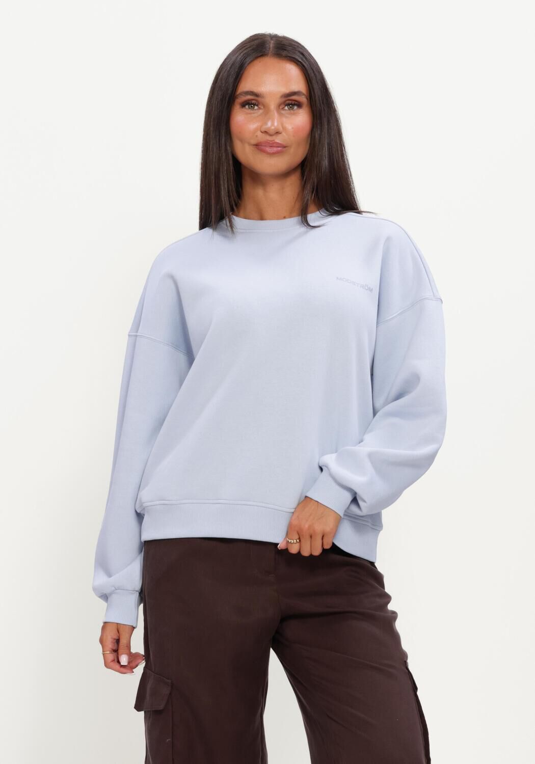 Blaue MODSTR&Ouml;M Sweatshirt PAULAMD SWEAT - large