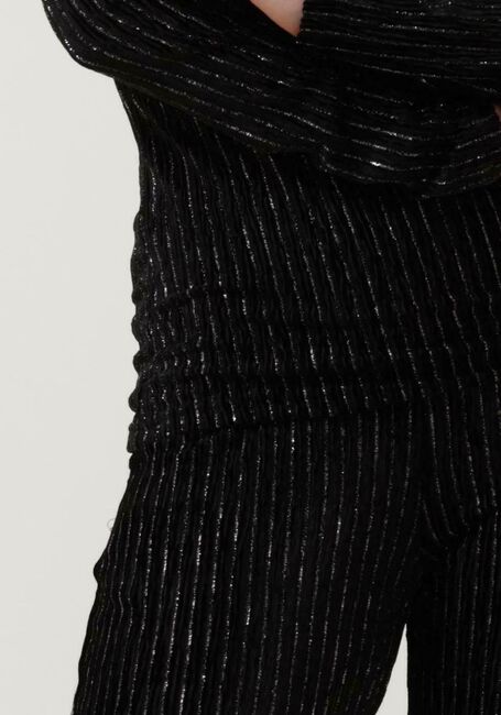 Schwarze ANOTHER LABEL Schlaghose RIVOLI VELVET PANTS - large