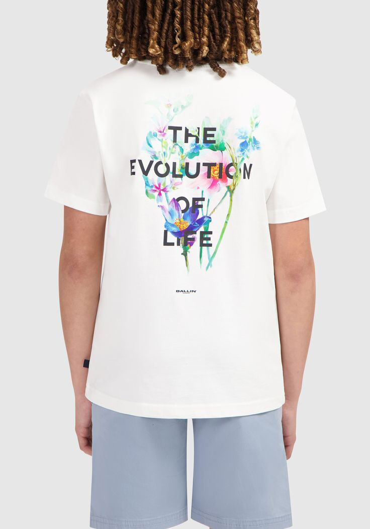 Wei&szlig;e BALLIN T-shirt 017109 - large