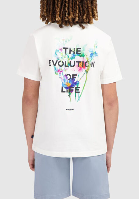 Weiße BALLIN T-shirt 017109 - large