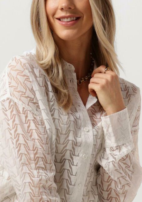 Wei&szlig;e ALIX THE LABEL Blusen LADIES WOVEN BULL BURNOUT BLOUSE - large