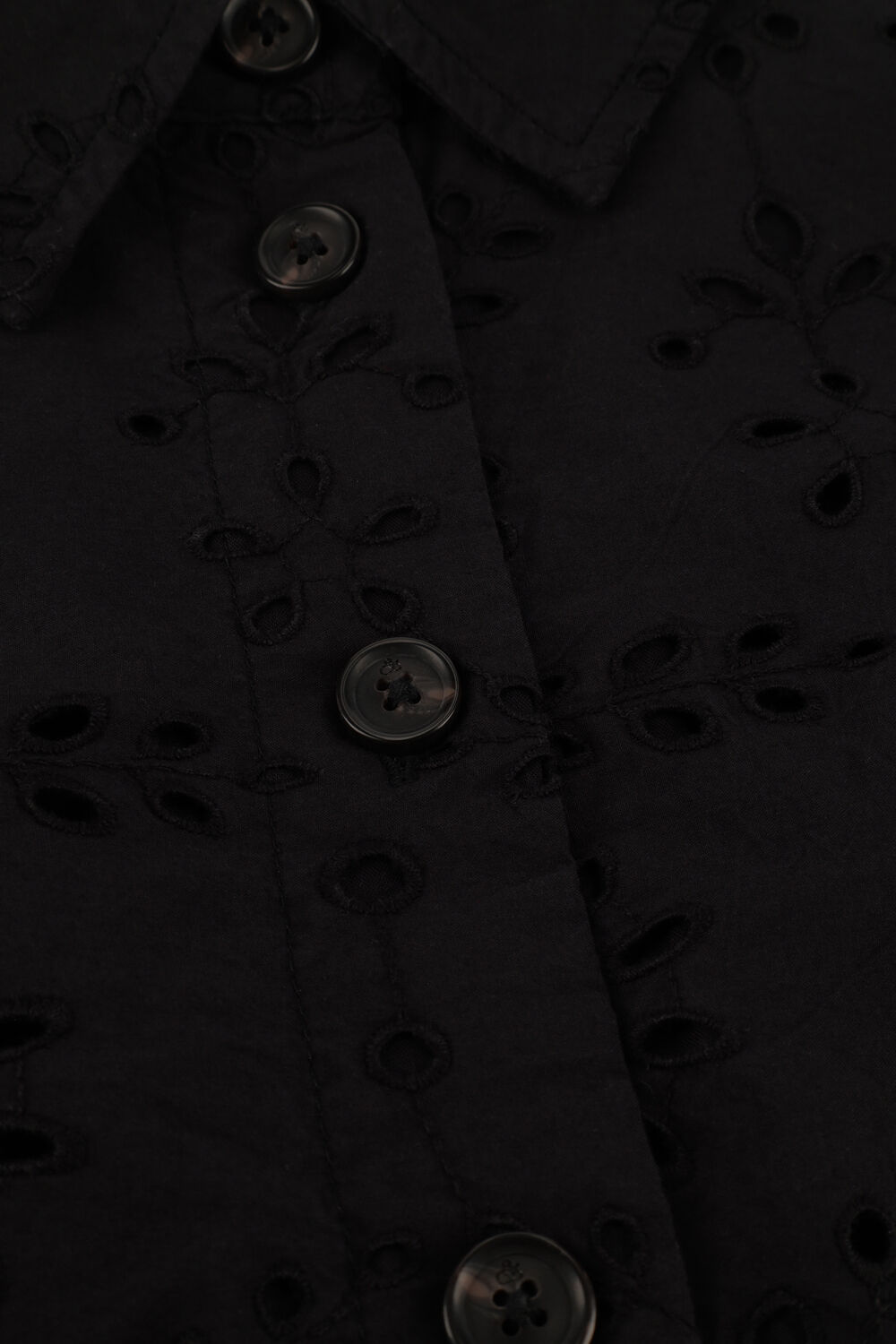 Schwarze SCOTCH & SODA Minikleid PUFF SLEEVE COTTON MIDI DRESS - large