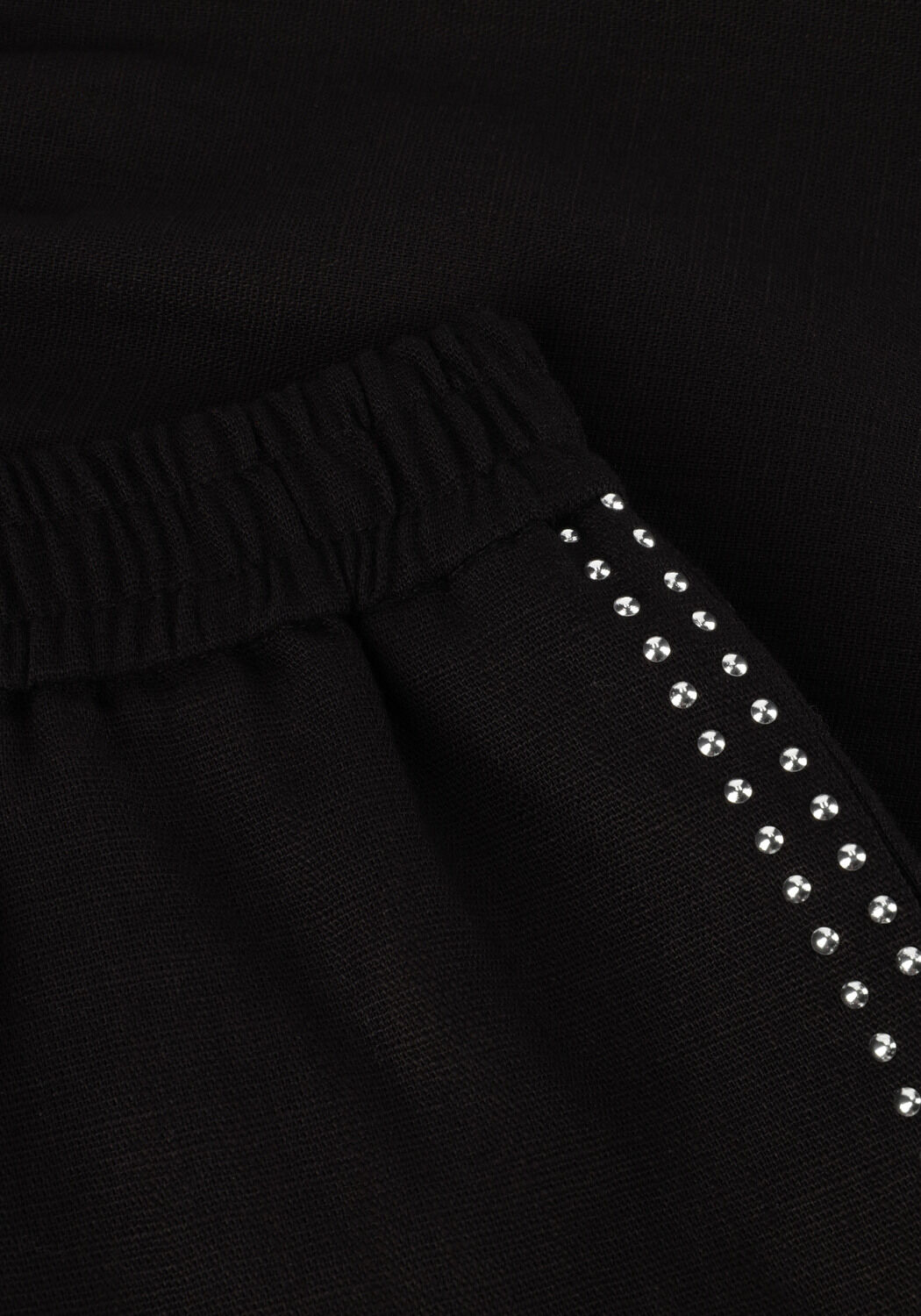 Schwarze ALIX THE LABEL Kurze Hosen LADIES WOVEN STUDS SHORT - large