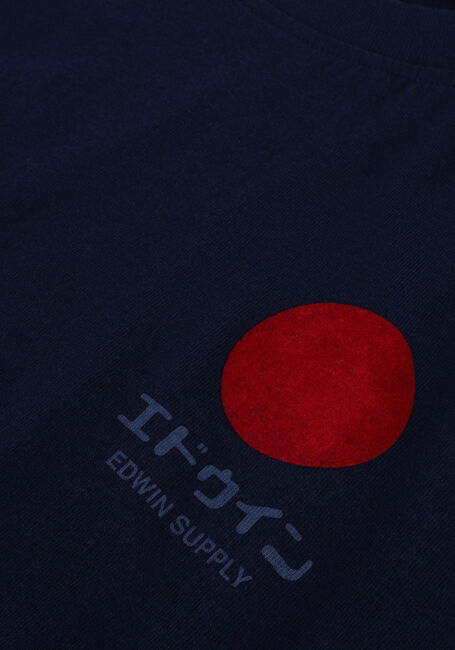 Blaue EDWIN T-shirt JAPANESE SUN SUPPLY TS SINGLE JERSEY - large