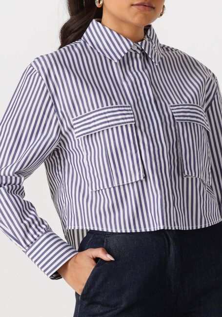 Weiße WITHBLACK Blusen WBLLEMON LS CROPPED SHIRT - large