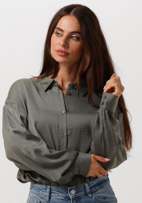 Grüne MSCH COPENHAGEN Blusen MSCHSANDELINE MALUCA SHIRT - large