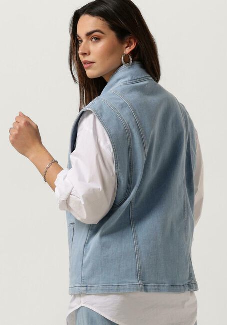 Blaue ANOTHER LABEL Gilet UNNI DENIM VEST - large