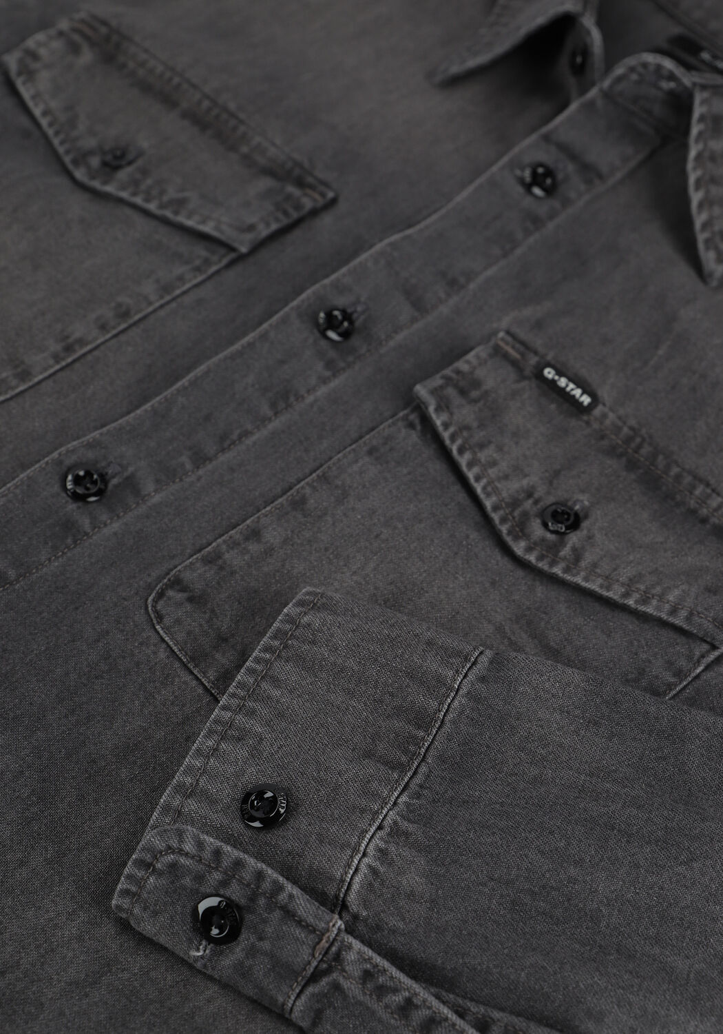 Graue G-STAR RAW Casual-Oberhemd C844 - LT WT NERO CRASER DENIM - large