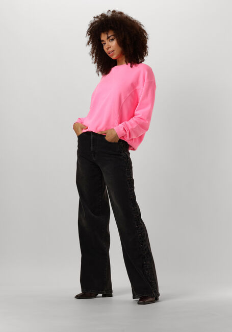 Schwarze CATWALK JUNKIE Wide jeans LOOSE FIT JEANS WITH LACE DETAIL - large