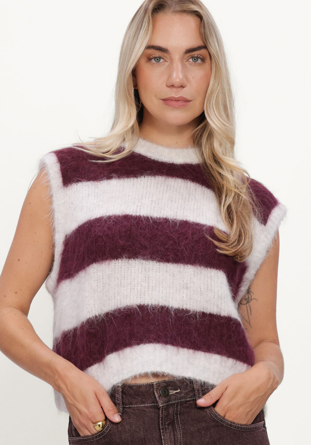 Bordeaux AMERICAN VINTAGE Pullover NIBY - large