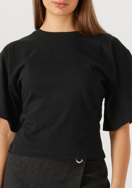 Schwarze NEO NOIR T-shirt ASHA BOXY TEE - large