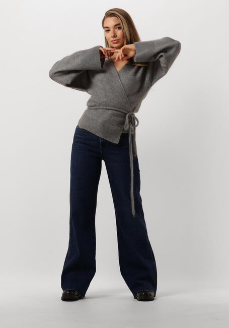Hellgrau SECOND FEMALE Strickjacke BROOK KNIT WRAP CARDIGAN - large