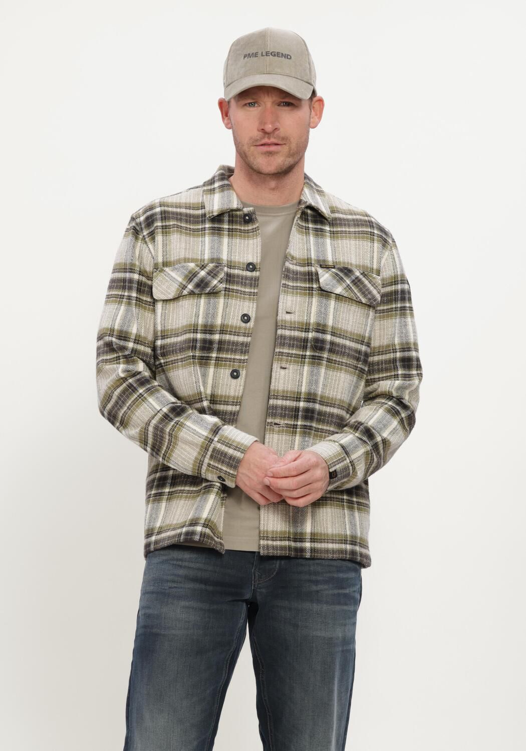 Mehrfarbige/Bunte PME LEGEND Casual-Oberhemd LONG SLEEVE SHIRT BRUSHED YD SOFT CHECK - large