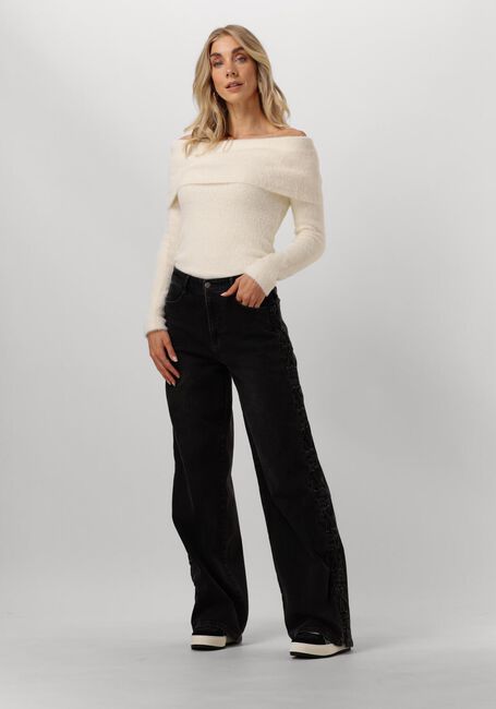 Weiße CATWALK JUNKIE Pullover OFF SHOULDER LONG SLEEVE KNIT - large