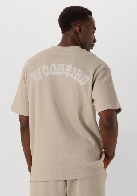 Sand WOODBIRD T-shirt WBBAINE WAFFEL TEE - large