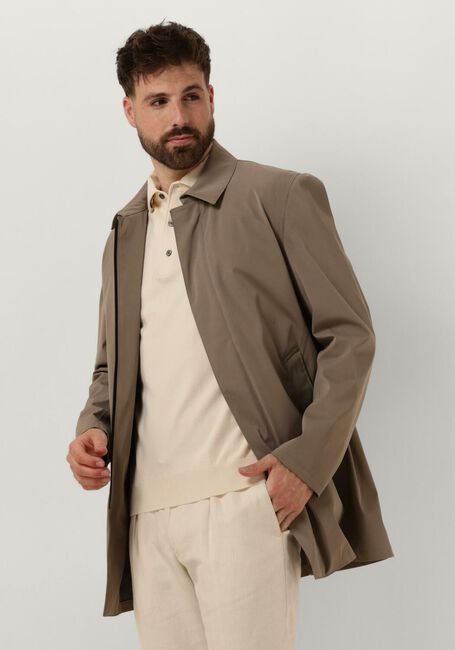 Taupe PROFUOMO Regenjacke OUTERW MGNT CLSR LONG - large