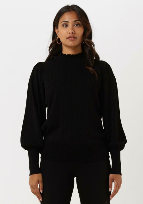 Schwarze SUMMUM Pullover BALLOON SLEEVE SWEATER VISCOSE POLYAMIDE KNIT - large