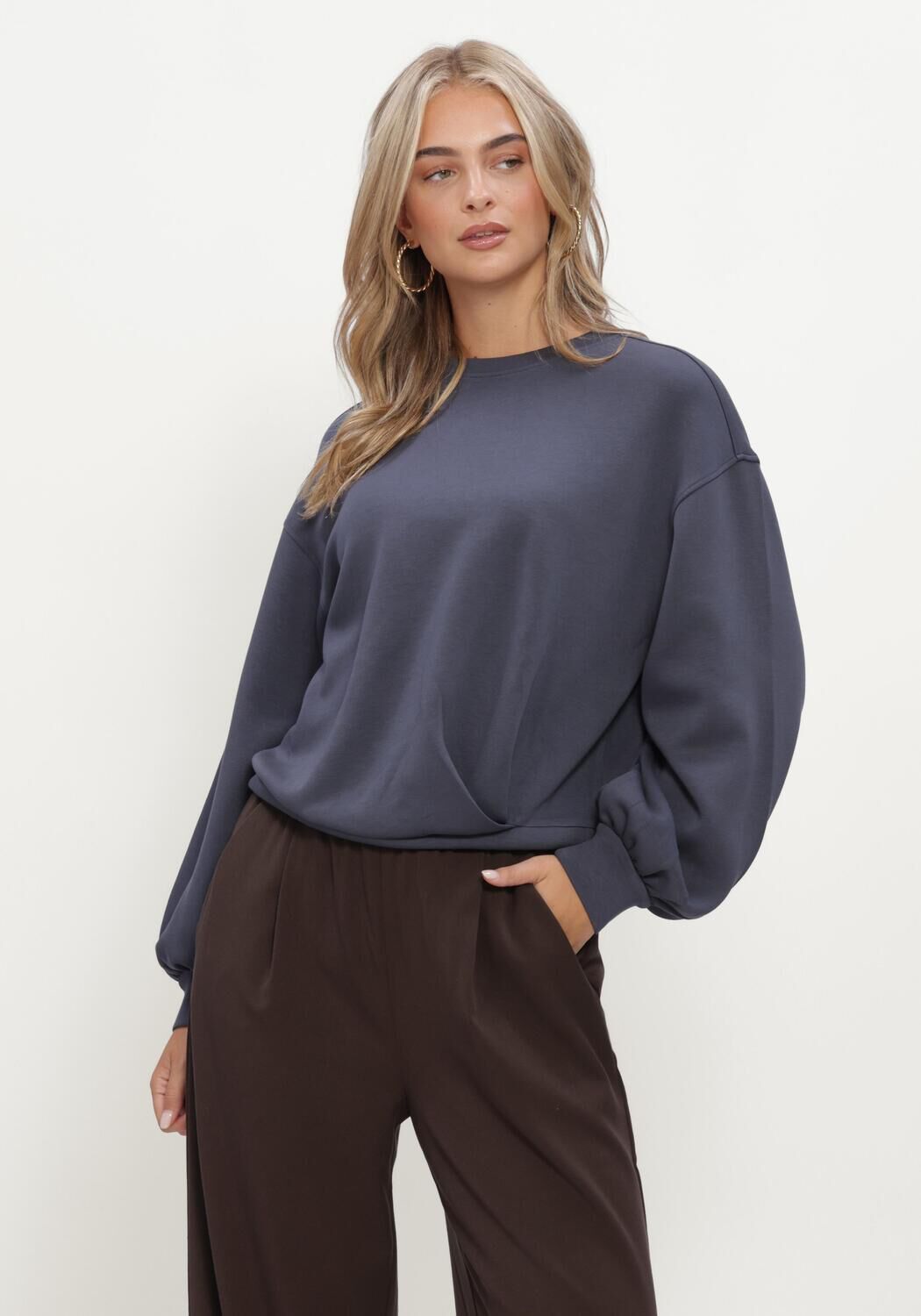 Dunkelblau MSCH COPENHAGEN Sweatshirt MSCHBROOKE IMA Q SWEATSHIRT - large