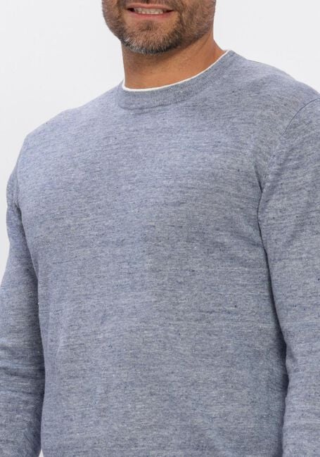 Blaue GENTILUOMO Pullover ROUND NECK LS - large