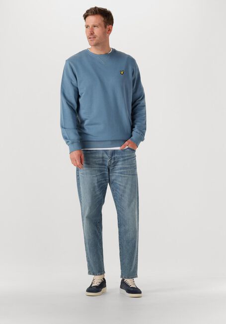 Blaue LYLE & SCOTT Pullover CREW NECK SWEATSHIRT - large