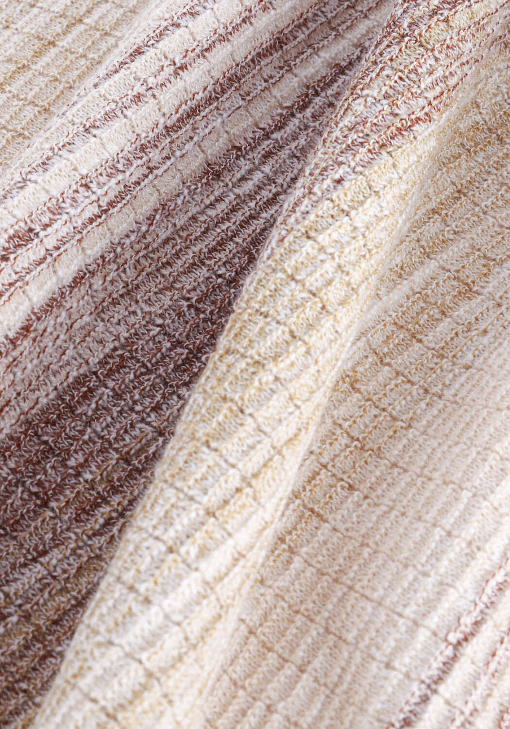 Sand CAST IRON Pullover R-NECK COTTON SLUB STRIPE - large