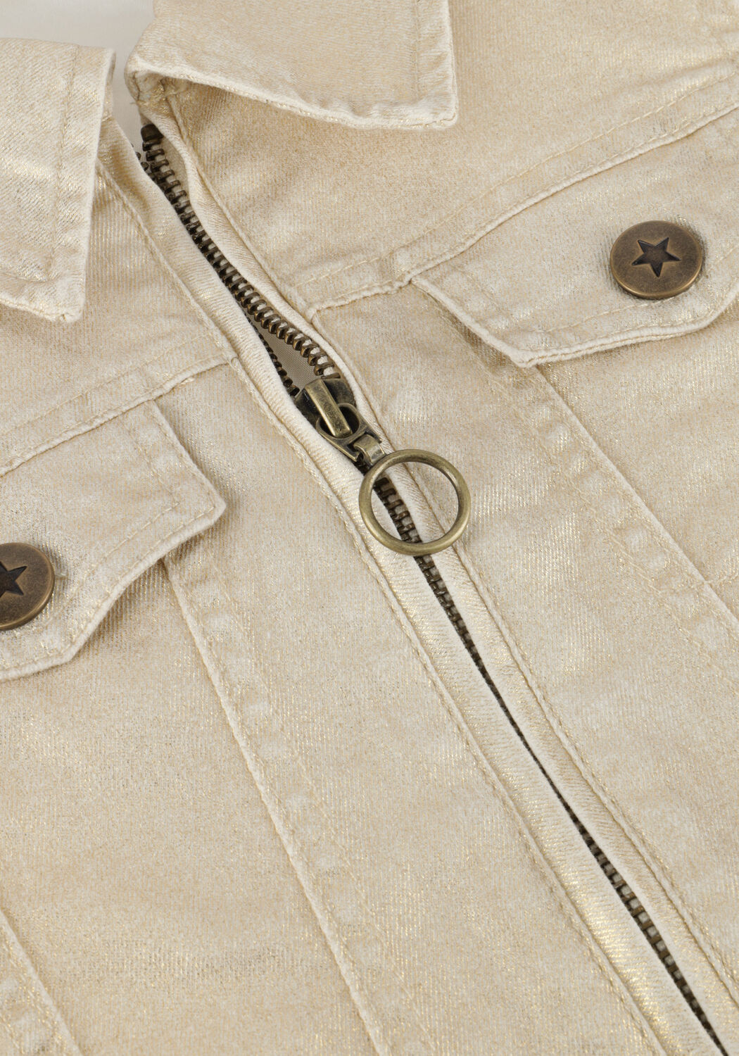 Goldfarbene LIKE FLO Gilet FLO DENIM GILET - large