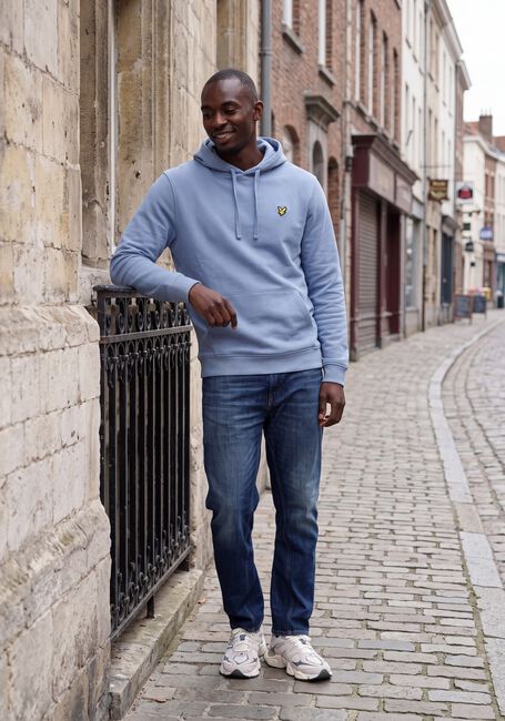 Hellblau LYLE & SCOTT Sweatshirt PULLOVER HOODIE - large